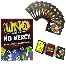 Jogo de Cartas UNO Show 'em no Mercy Card Game Novo para criança, Multiplayer Familia Entretenimento para amigos