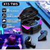 Fone De Ouvido X15 Bluetooth 5 Tws Stereo Ultra Baixa Latency Gaming Headset