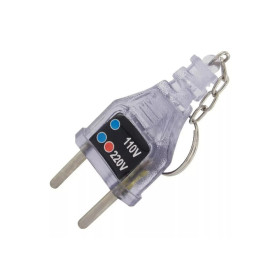 Teste Identificador Tomada 110V - 220V Chaveiro Voltagem Led