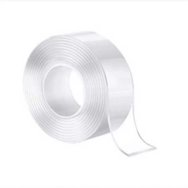Fita Dupla Face Extra Forte Transparente NanoGel Silicone Mágica Adesiva Cola na Parede Móvel Porta