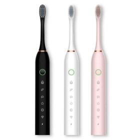 Escova de dentes elétrica recarregável Sonic IPX7 Com Cabeça Substituivel inteligente À Prova D'água