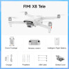 Drone FIMI X8 Tele Max drone com grande angular e tele câmera 30x Zoom híbrido 4K 60fps 20KM GPS AI Super Night Video