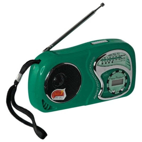 Rádio Relógio De Bolso Mini Portátil A Pilha AM/FM A-2019 Kapbom
