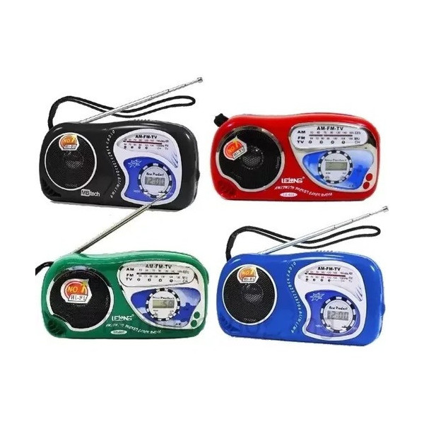Rádio Relógio De Bolso Mini Portátil A Pilha AM/FM A-2019 Kapbom