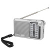 Rádio Portátil De Bolso Portátil AM FM Bateria Recarregavel e Pilha com Alça Presente Pai Mãe Vó