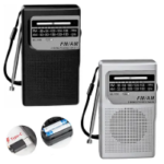 Rádio de Bolso Goldenultra GT-21R – AM/FM Recarregável via USB-C