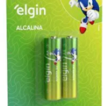 Pilha Alcalina Elgin Sonic AA – Blister com 2 Unidades